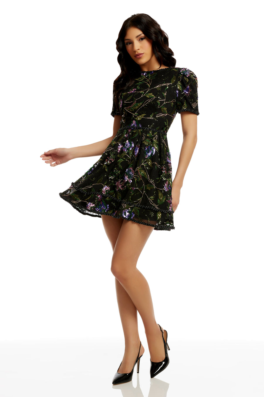 Tanner Dress / BLACK MULTI