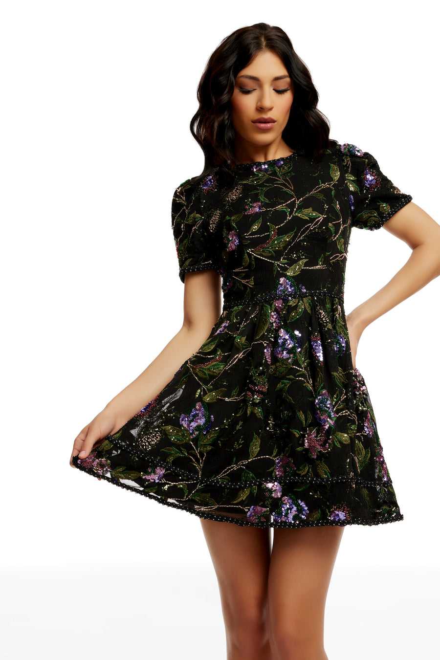 Tanner Dress / BLACK MULTI