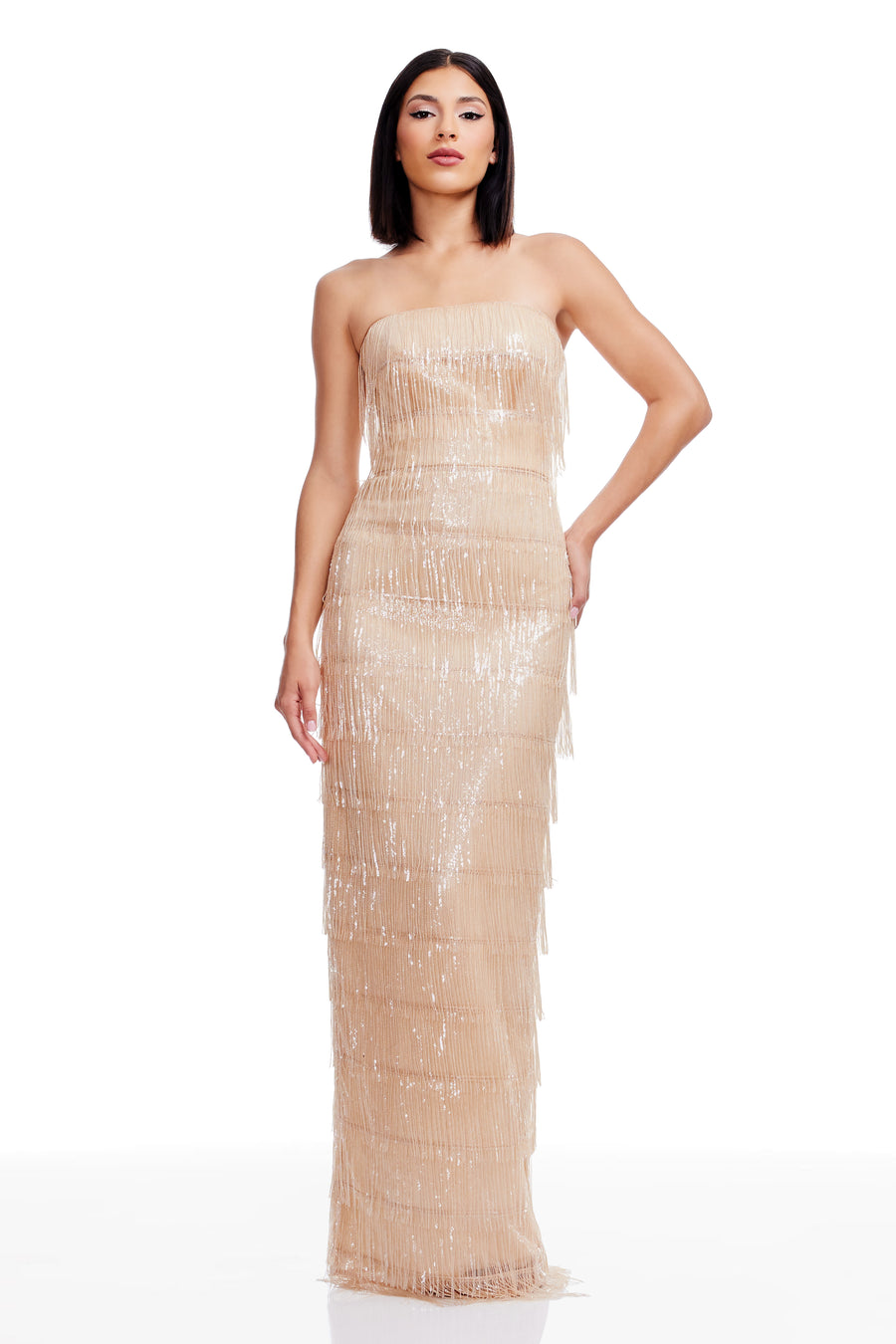 Tanya Dress / CHAMPAGNE