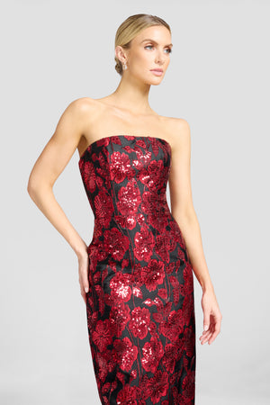 Tanya Dress / BLACK-ROUGE