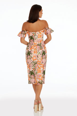 Tara Dress / APRICOT MULTI