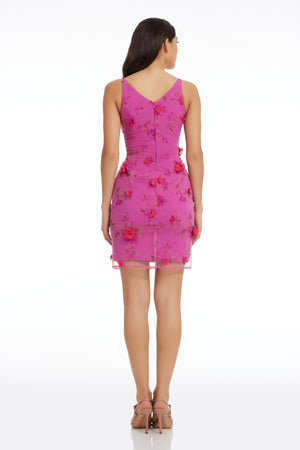 Tatum Dress / FUCHSIA MULTI