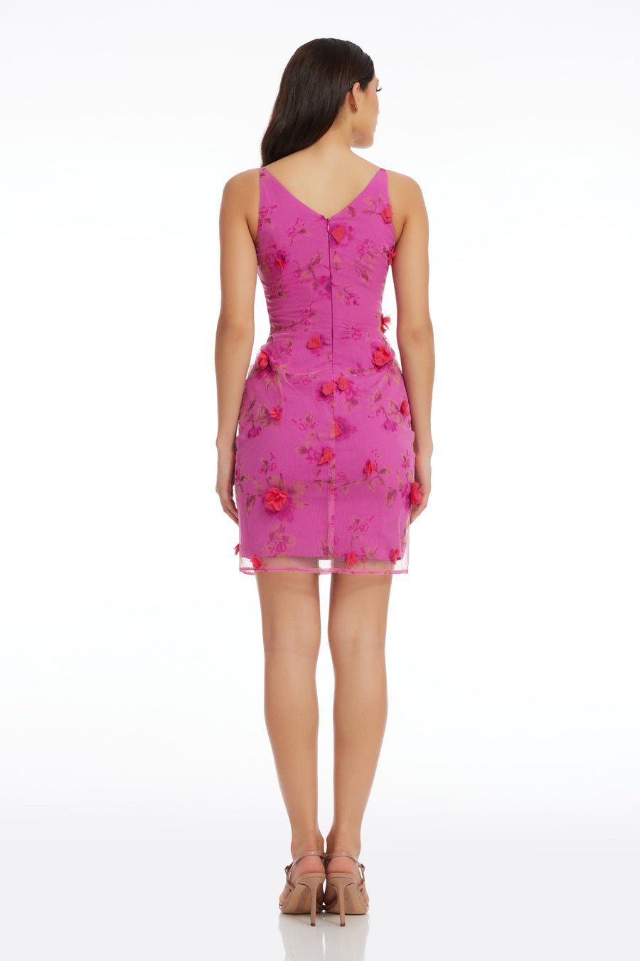 Tatum Dress / FUCHSIA MULTI
