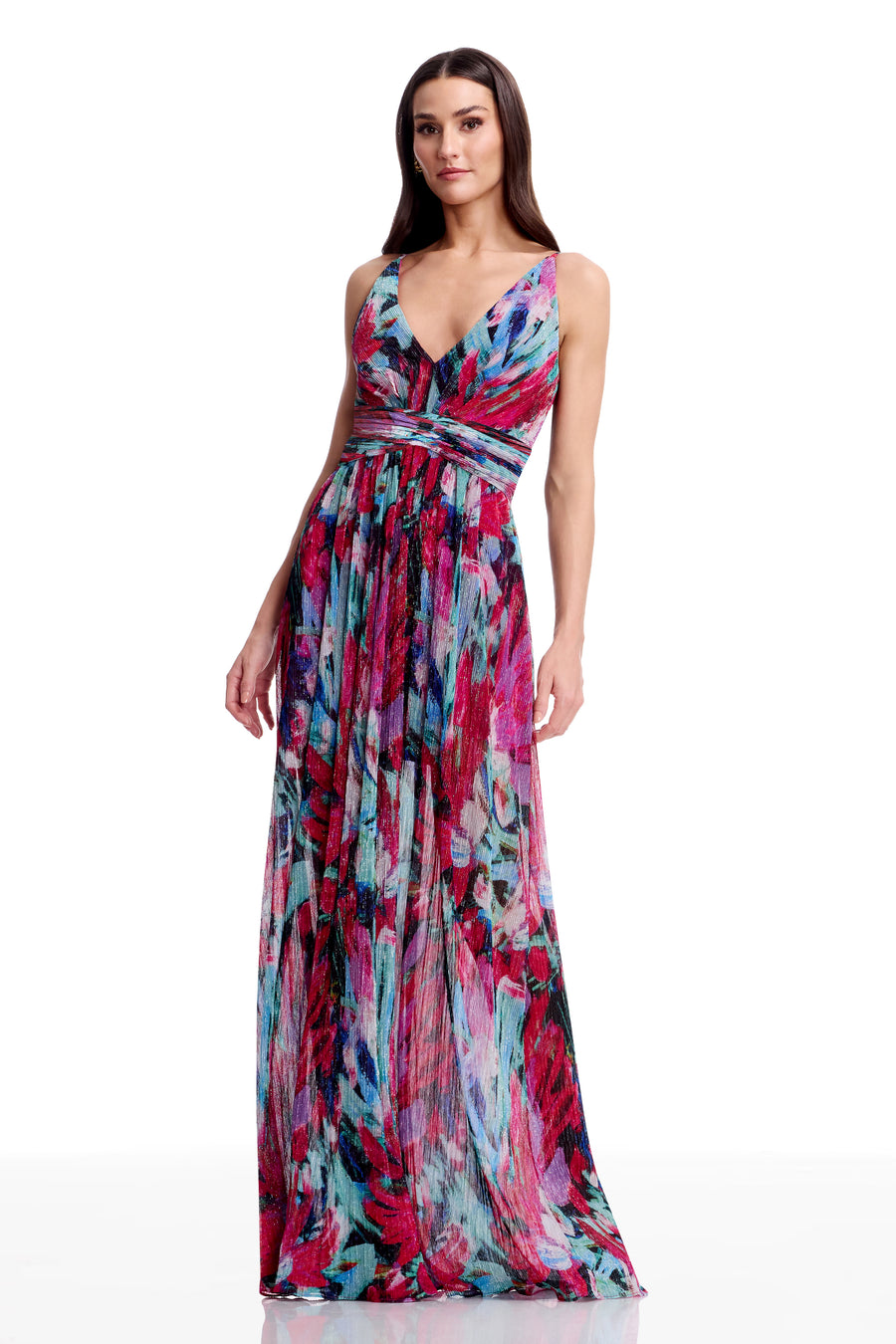 Taylor Gown XL / BRIGHT FUCHSIA MULTI