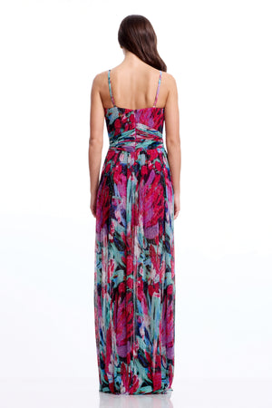 Taylor Gown / BRIGHT FUCHSIA MULTI