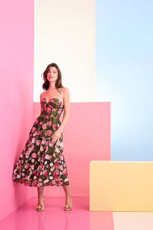 Teigan Dress / PINK ROSE MULTI