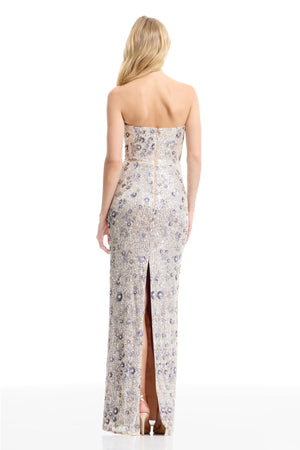 TERESA GOWN / SILVER MULTI