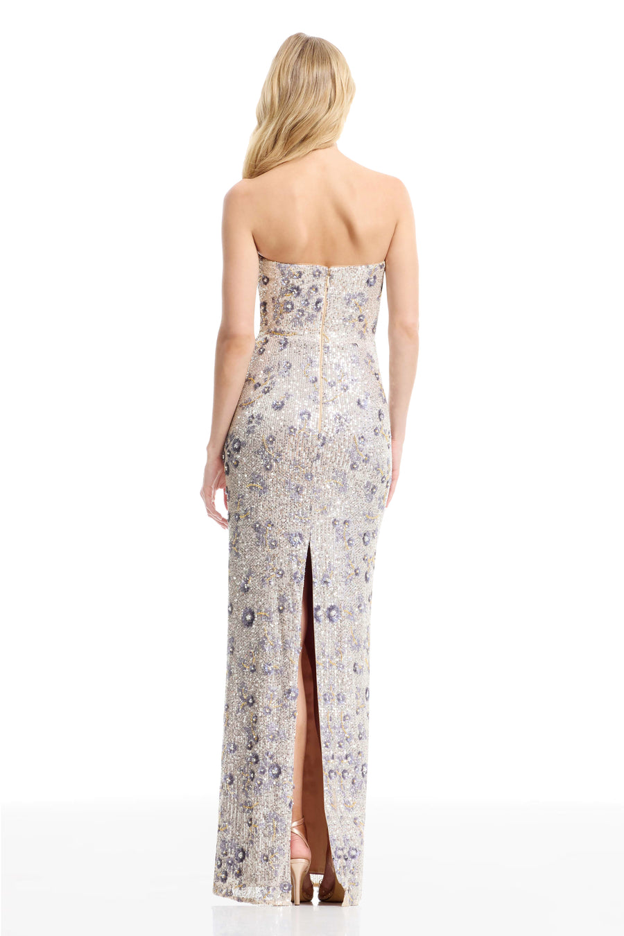 TERESA GOWN / SILVER MULTI