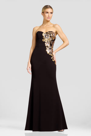 TIANA DRESS / GOLD MULTI