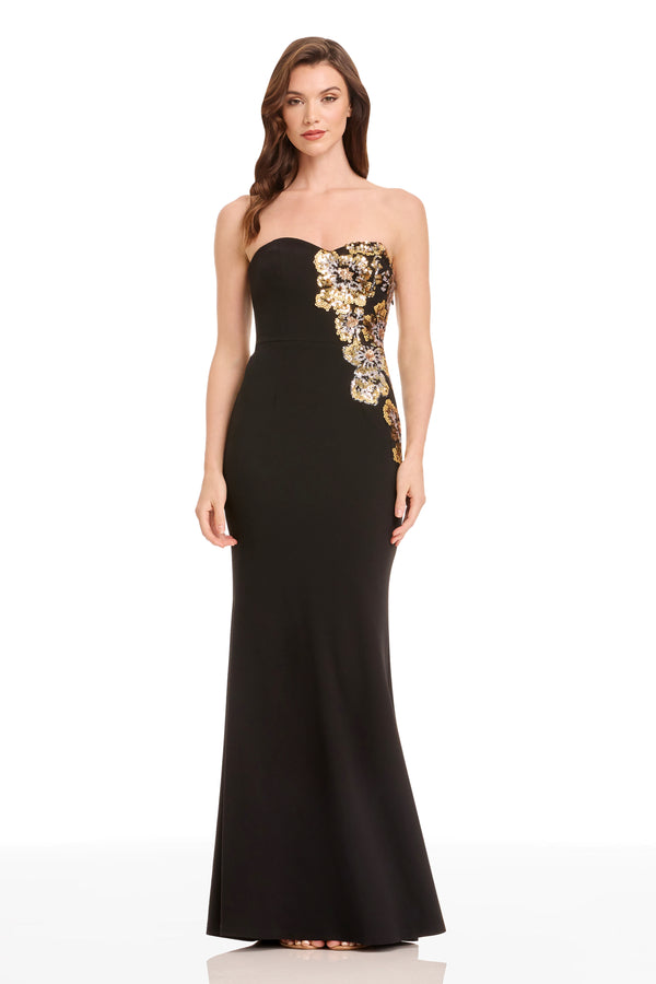 TIANA DRESS / GOLD MULTI