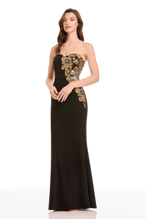 TIANA DRESS / GOLD MULTI
