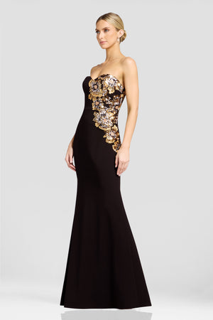TIANA DRESS / GOLD MULTI
