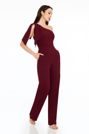 Tiffany Jumpsuit / BURGUNDY