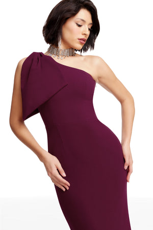 TIFFANY DRESS / DARK MAGENTA