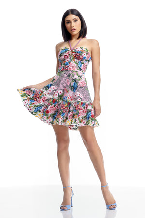 TRIXIE DRESS / BLUSH MULTI