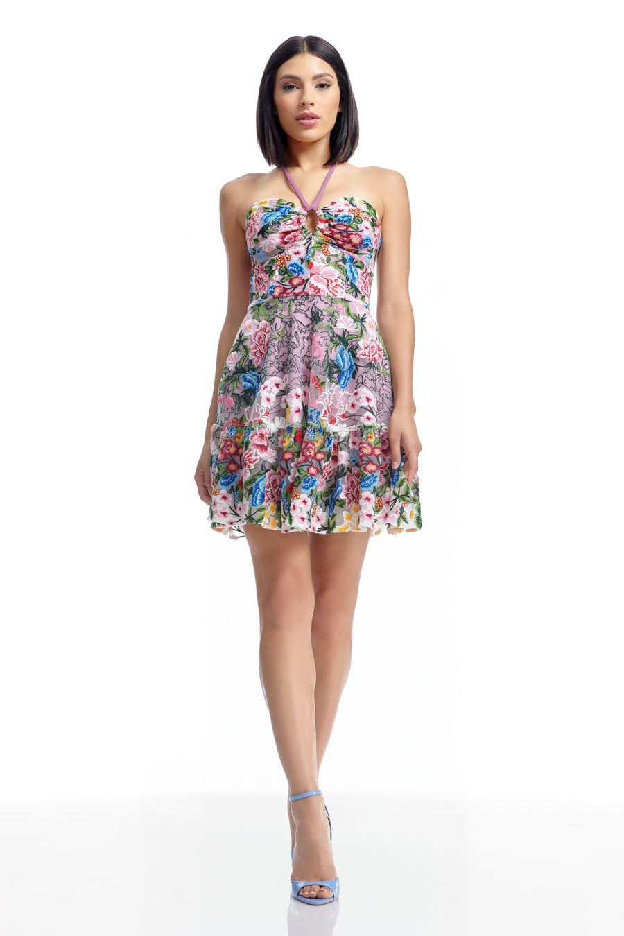 TRIXIE DRESS / BLUSH MULTI