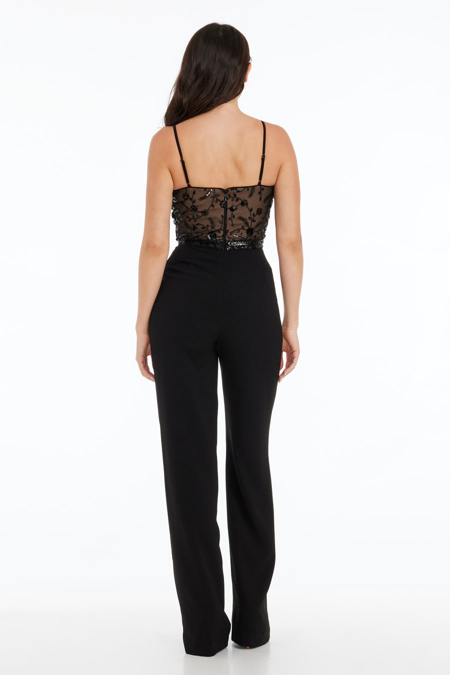 Trystan Jumpsuit / BLACK-NUDE