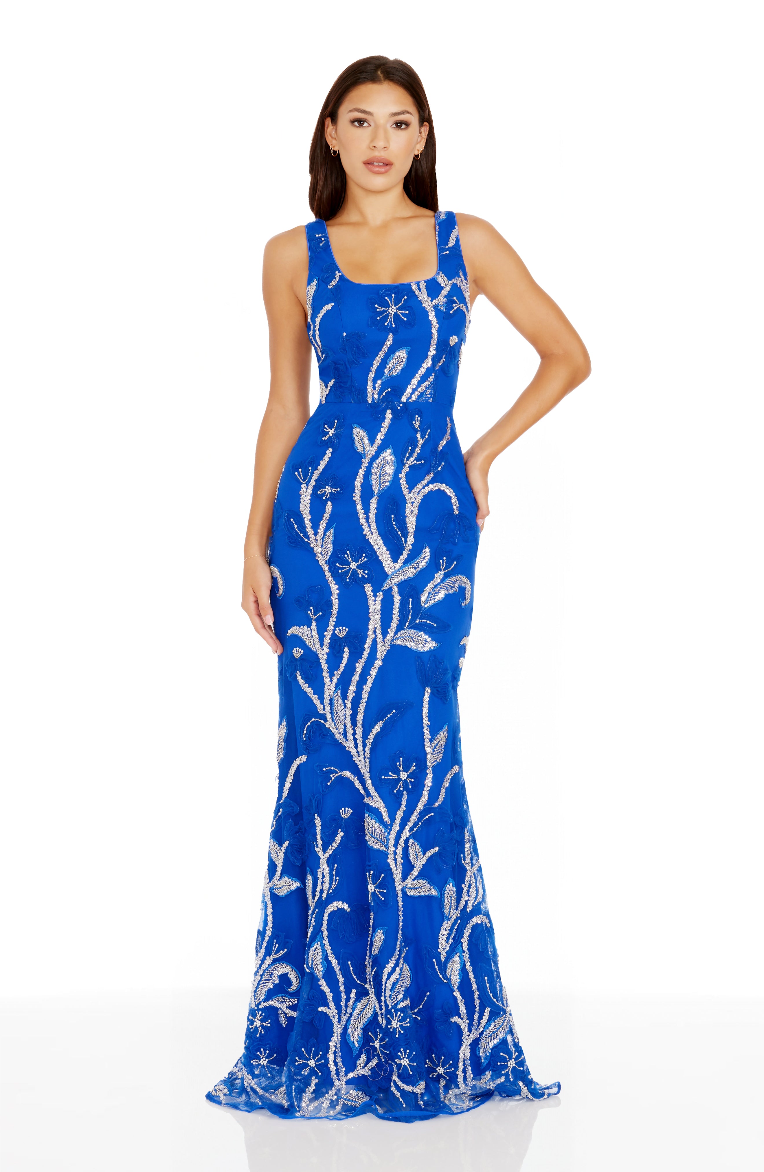 dress the population rita dress Dress the Population Rita Dress Size Small Floral Lace Fit Flare Dance Party