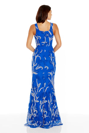 Tyra Gown / ELECTRIC BLUE MULTI