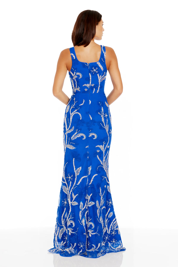 Tyra Gown / ELECTRIC BLUE MULTI