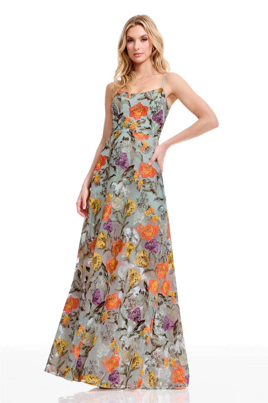 UMALINA DRESS / SAGE MULTI