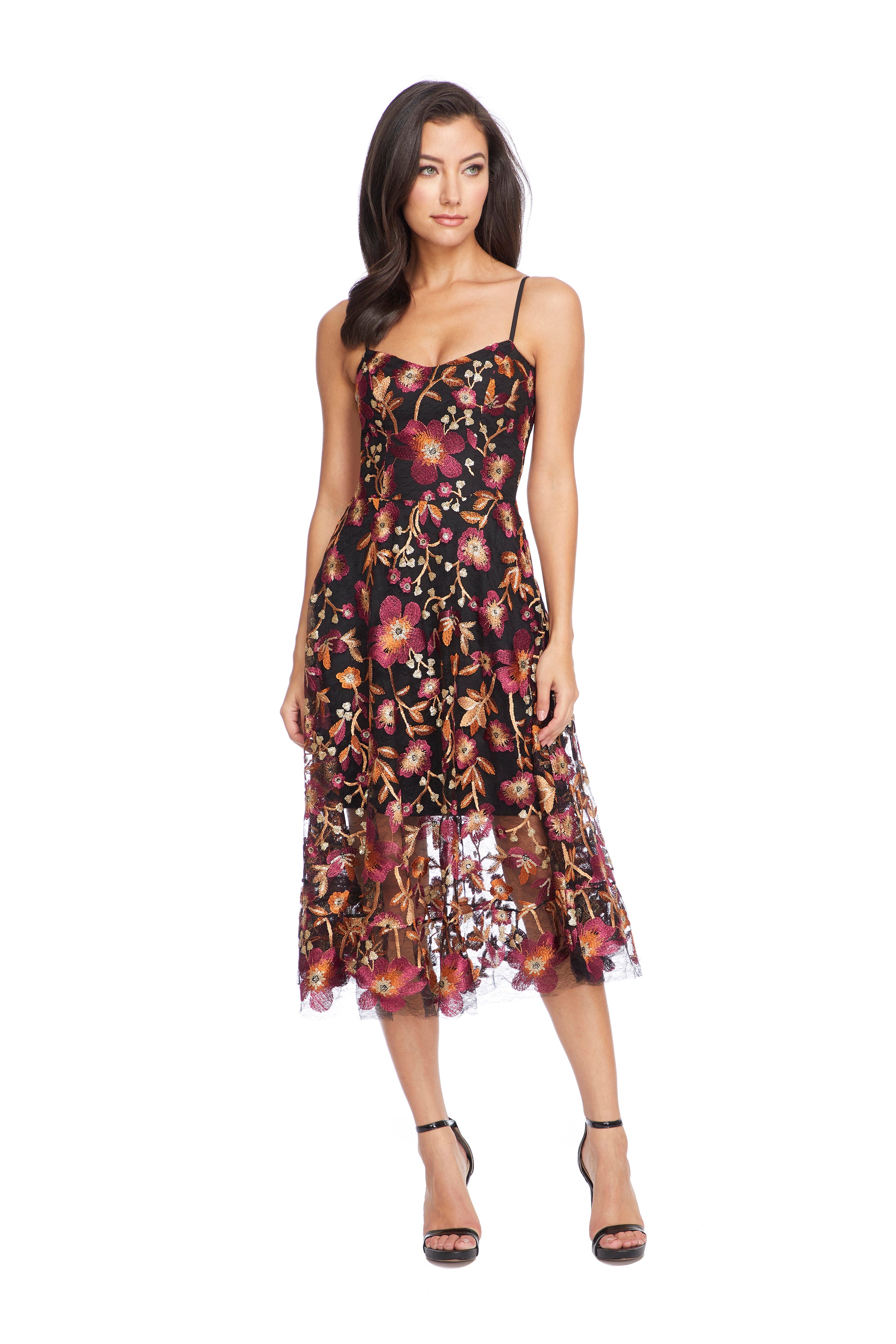 Uma Plumeria Embroidery Dress – Dress the Population