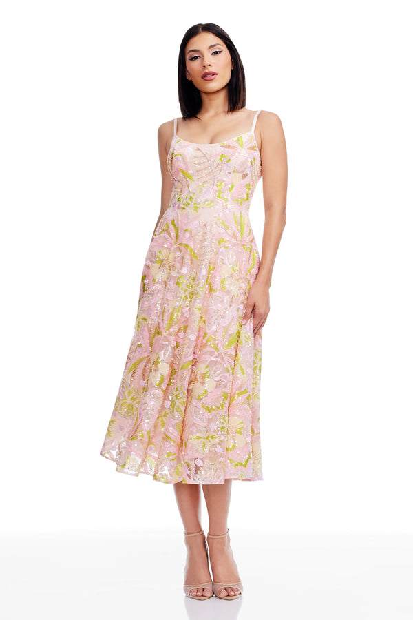 Uma Dress / SOFT PINK MULTI