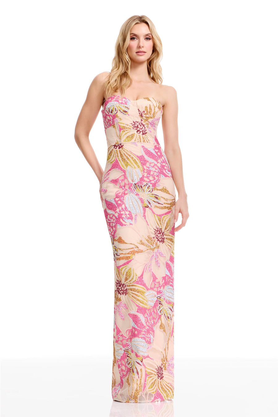 dress the population vada gown Vada Dress XXL / Opal