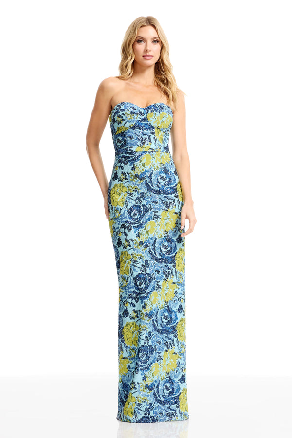 VADA GOWN / SKY MULTI