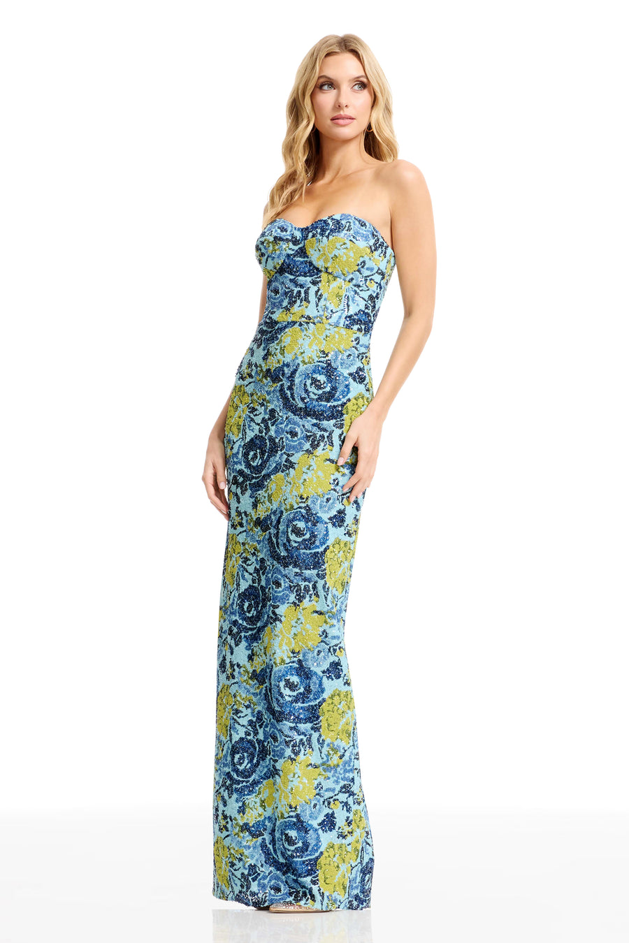 VADA GOWN / SKY MULTI