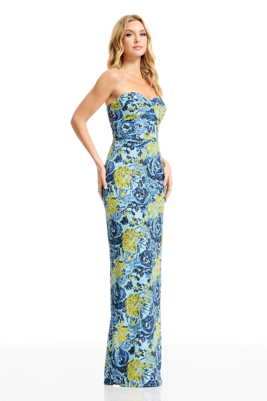 VADA GOWN / SKY MULTI