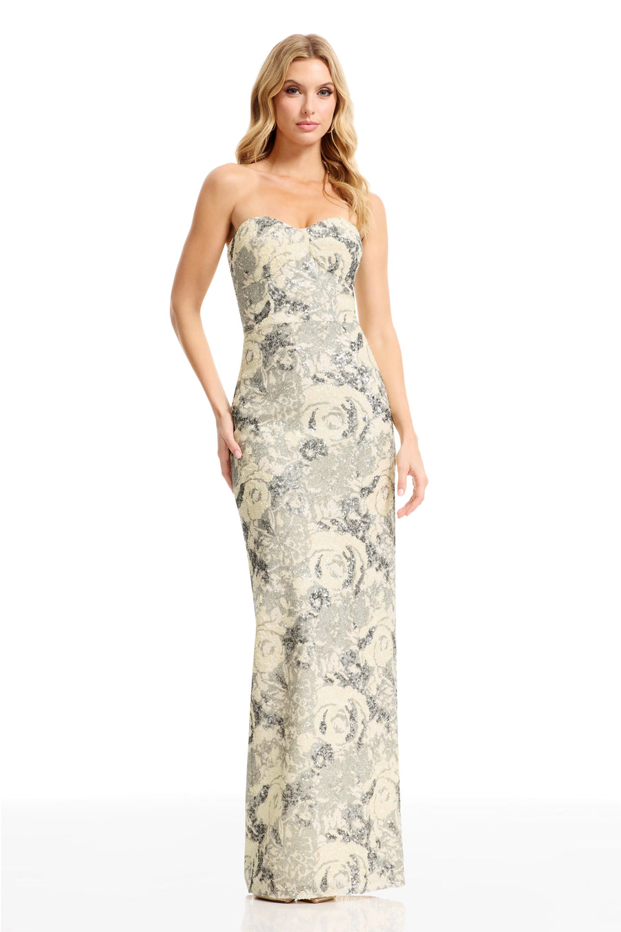 VADA GOWN / IVORY MULTI