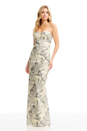 VADA GOWN / IVORY MULTI