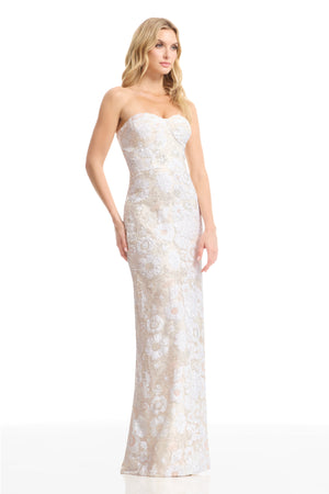 VADA DRESS / OFF WHITE MULTI