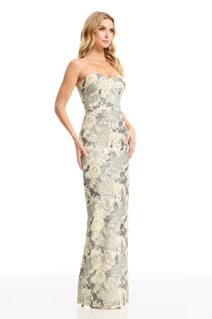 VADA GOWN / IVORY MULTI
