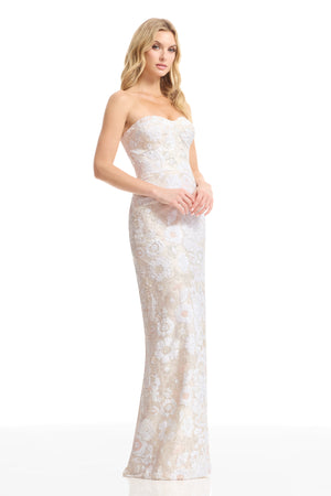 VADA DRESS / OFF WHITE MULTI