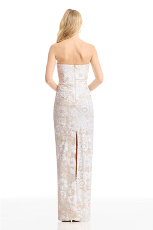 VADA DRESS / OFF WHITE MULTI