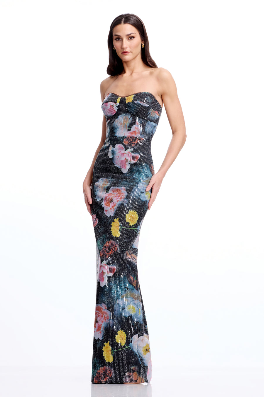 Vada Gown / BLACK MULTI