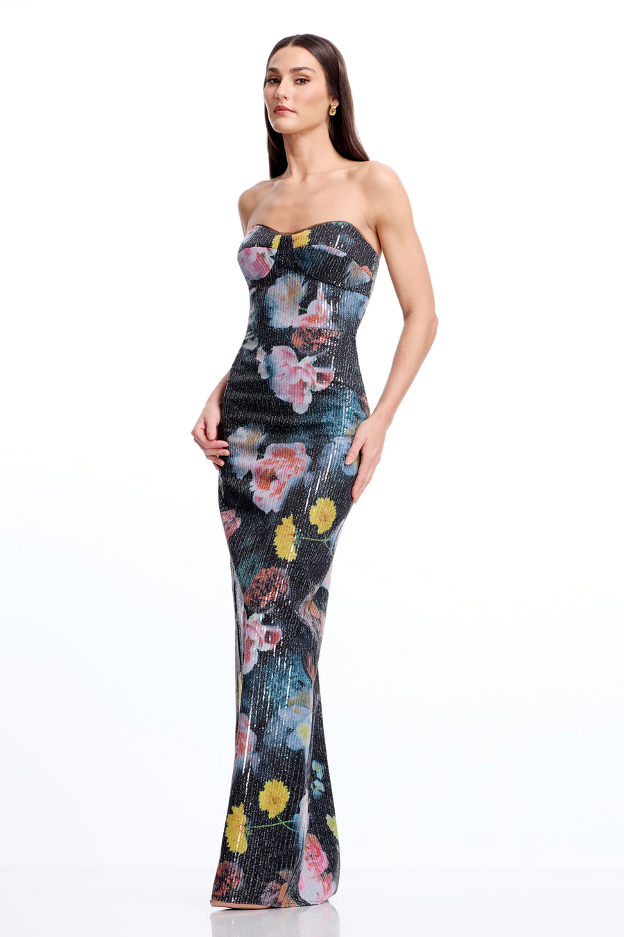 Vada Gown / BLACK MULTI