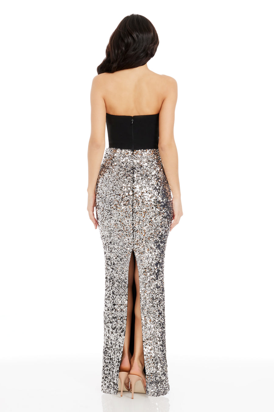 Vada Dress / BLACK-SILVER