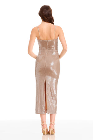 VADA DRESS / TAUPE