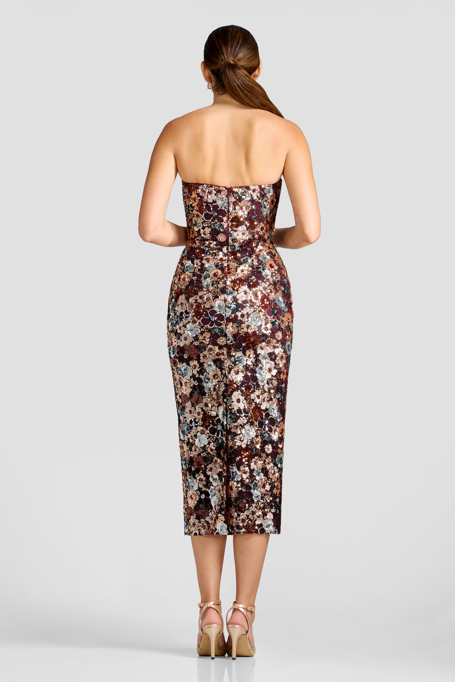 Vada Dress / BURGUNDY MULTI