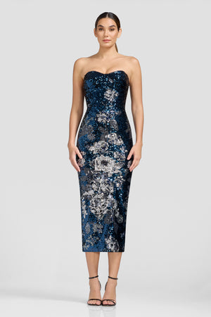 Vada Dress / NAVY MULTI