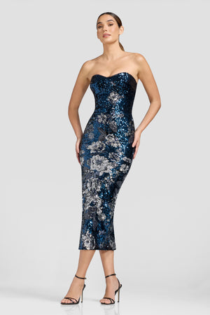 Vada Dress / NAVY MULTI