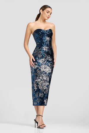 Vada Dress / NAVY MULTI