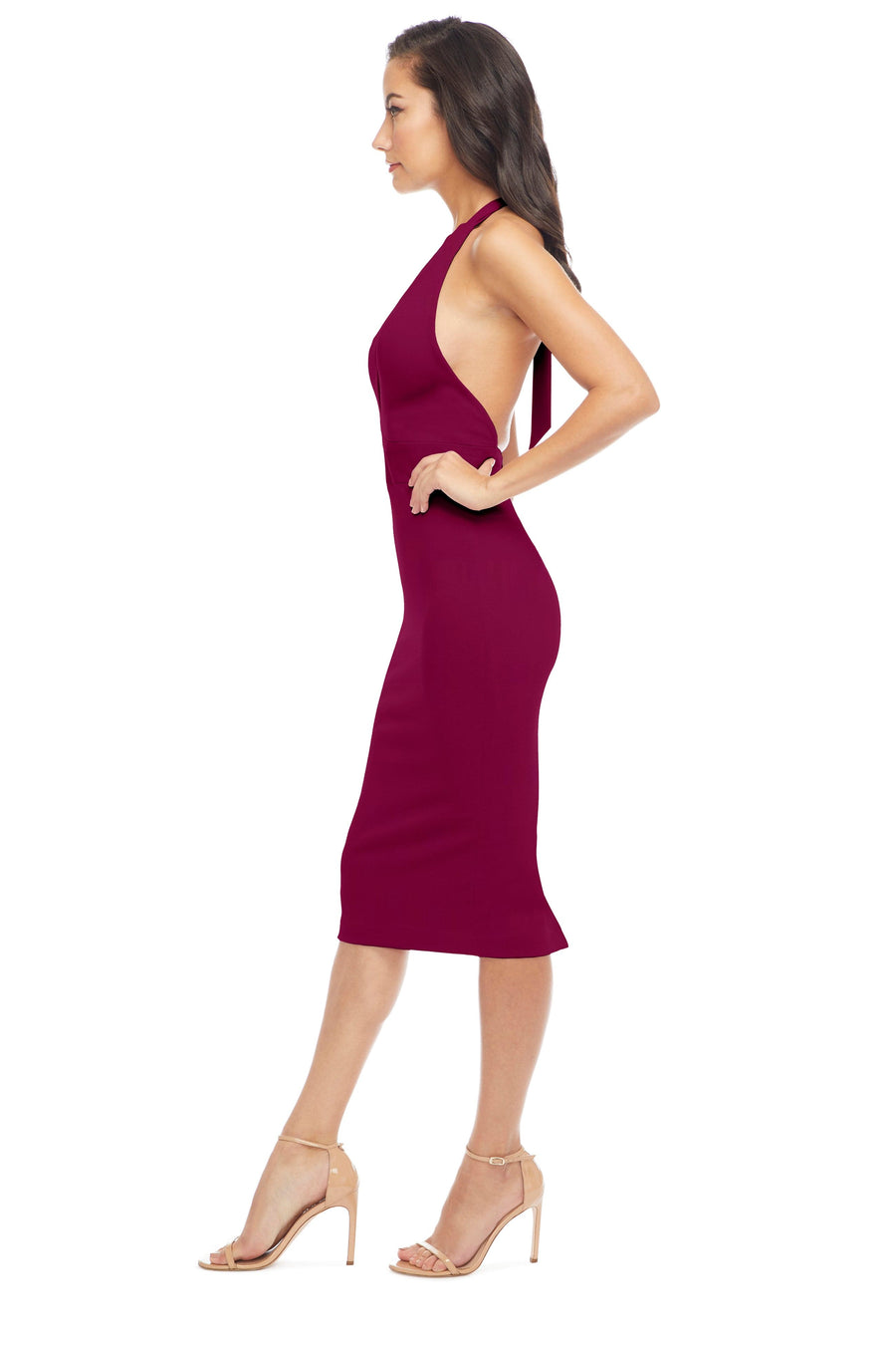 Vanessa Dress / DARK MAGENTA