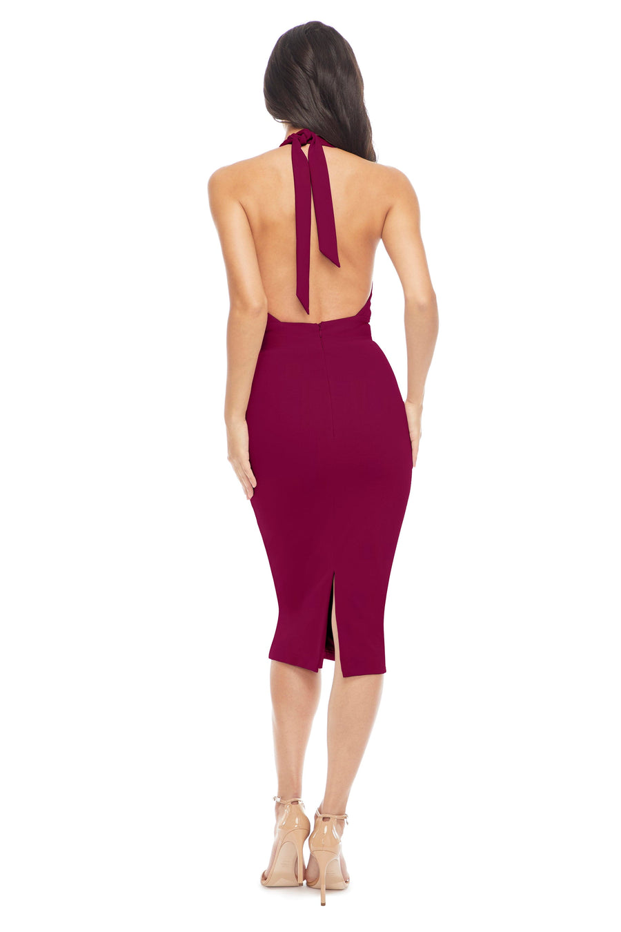 Vanessa Dress / DARK MAGENTA