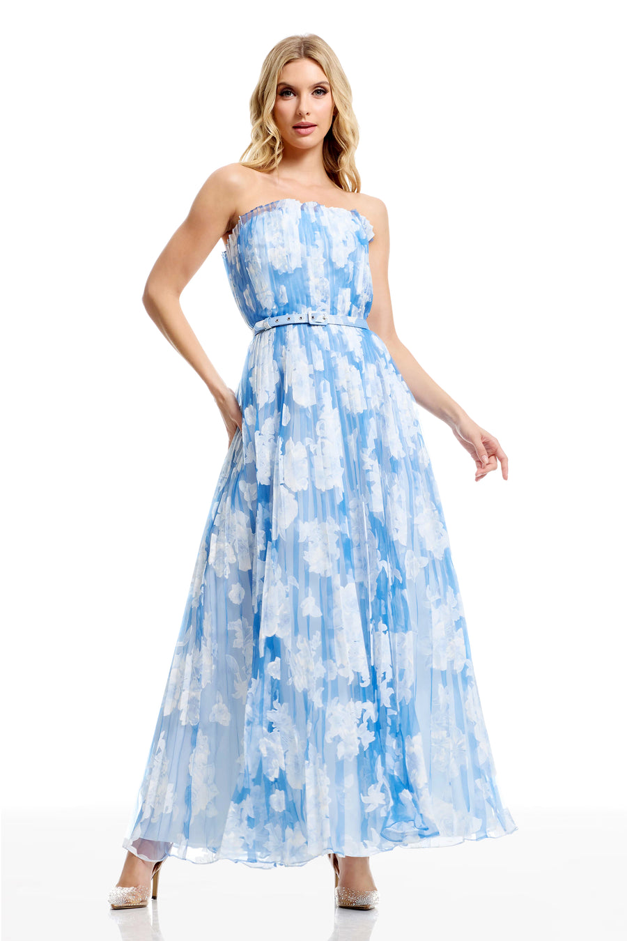 Verity Gown, L / Sky Multi Verity Gown, L / Sky Multi