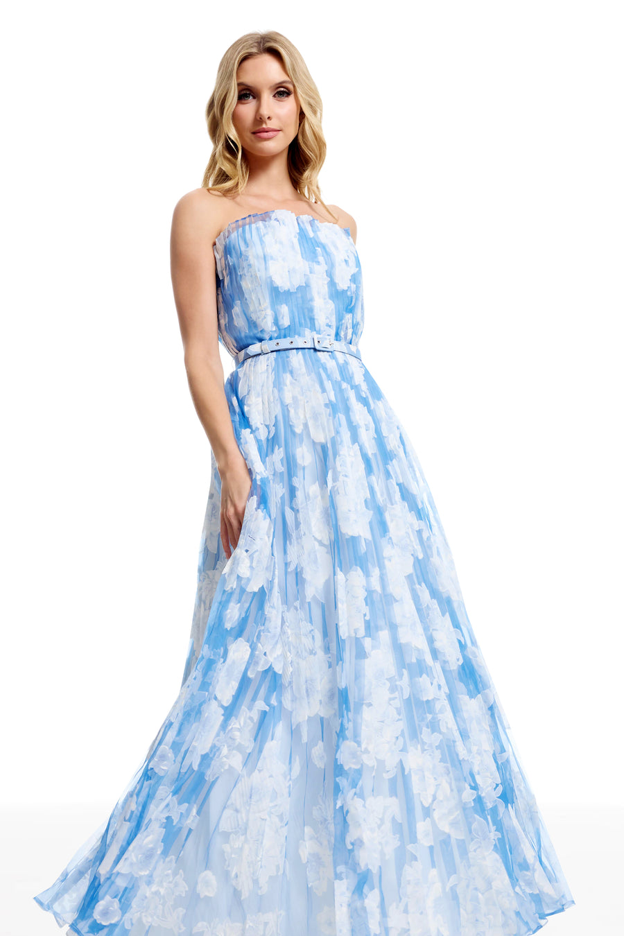 VERITY GOWN / SKY MULTI