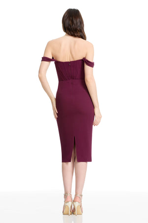 Vickie Dress / DARK CHERRY